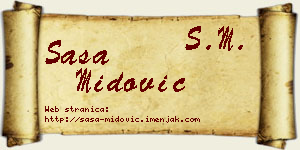 Saša Midović vizit kartica